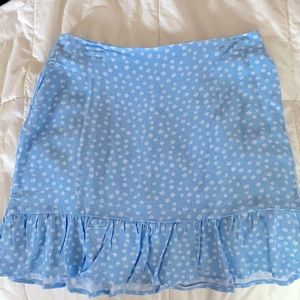 Baby blue pacsun mini skirt